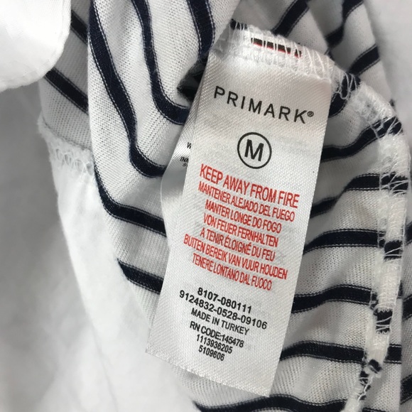 Primark Striped Short Sleeve Top - Picture 4 of 4
